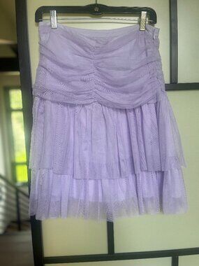 Anthropologie  NWT Tulle Lavender Skirt Size 10